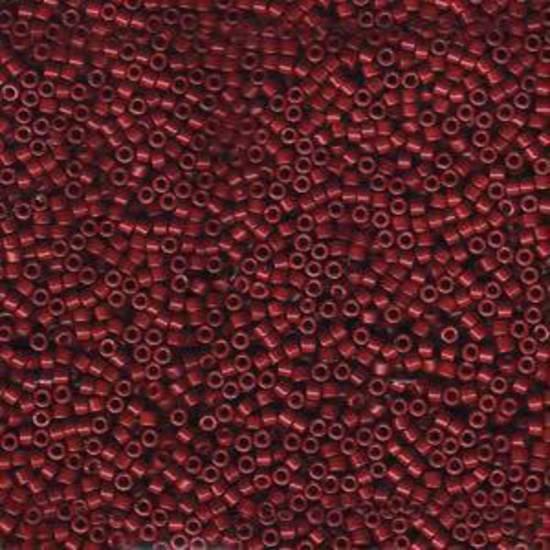 11/0 Miyuki Delica, colour 654 - Dyed Opaque Cranberry (7.2 grams)