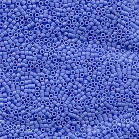 11/0 Miyuki Delica, colour 881 - Matte Opaque Lt Blue AB (7.2 grams)