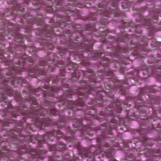 3.4mm Miyuki Drop - Lilac Lined Crystal
