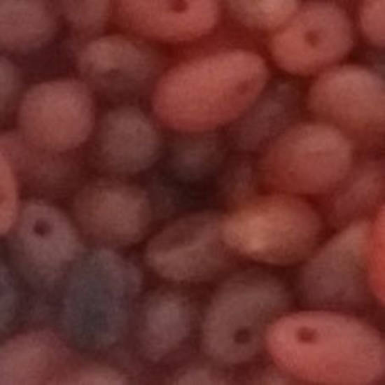 Tear Drop, 3mm x 6mm:  Matte Red Mix