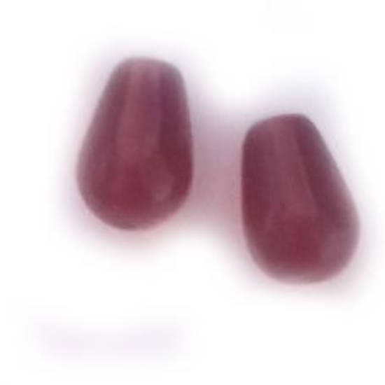 Pear Drop, 6mm x 9mm: Red