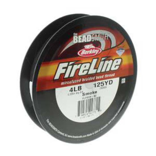 4lb Fireline, 125 yard spool: SMOKE GREY