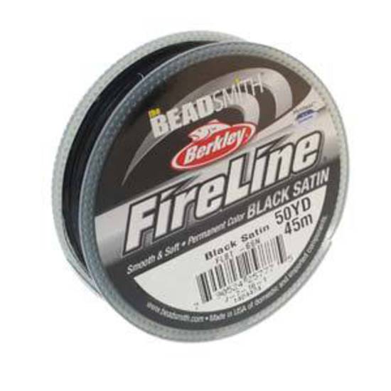 6lb Fireline, 50 yard spool: BLACK SATIN