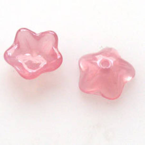 Cupped Flower, 10mm - Opaque Dusky Pink