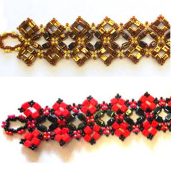 Project: Mosaic Bracelet, Miyuki Square version