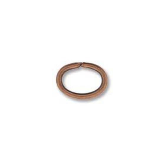 NEW! OVAL Jumpring: Copper 6 x 8mm