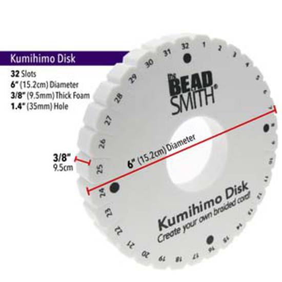 Kumihino Disc: 15cm round - with instructions.