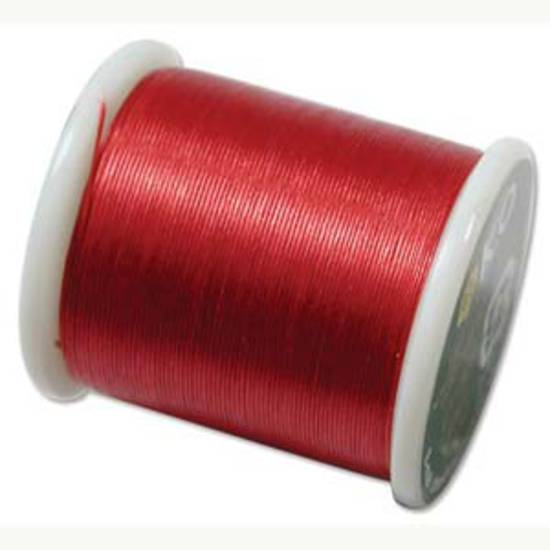 KO Beading Thread (50m spool): Rich Red