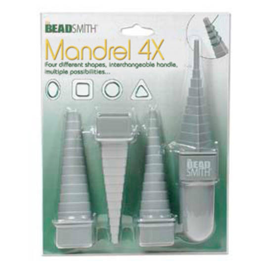 BeadSmith Mandrel Set, acrylic, 4 shapes
