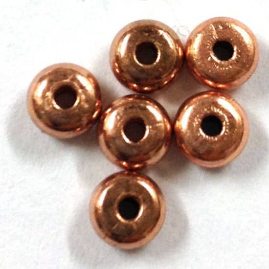 Metal spacer - 4mm plain washer - copper