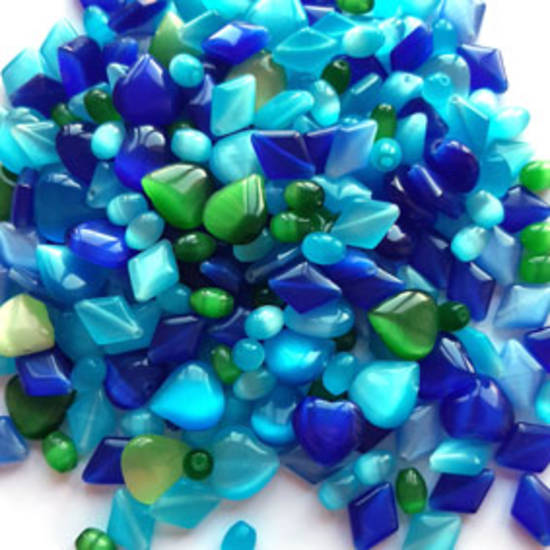Fibre Optic MIX: Mainly Blues with Green