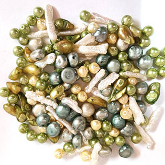 NEW! FRESHWATER PEARL MIX: greens