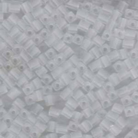 4mm Miyuki Square: 131F - Frosted Clear