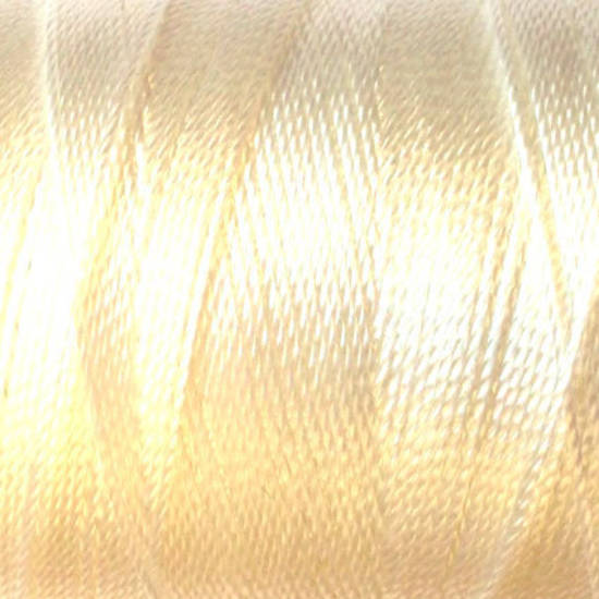 Soft and silky nylon thread: White
