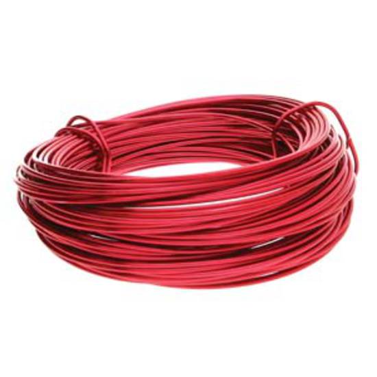Aluminium  Craft Wire: 18 gauge - Red (dead soft)
