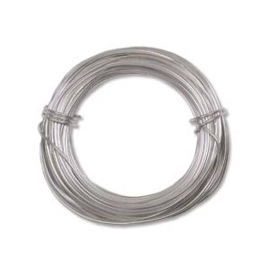 Aluminium  Craft Wire: 18 gauge -Silver (dead soft)