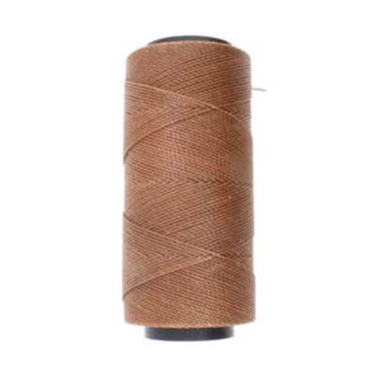 0.8mm Knot-It Brazilian Waxed Polyester Cord: Cinnamon