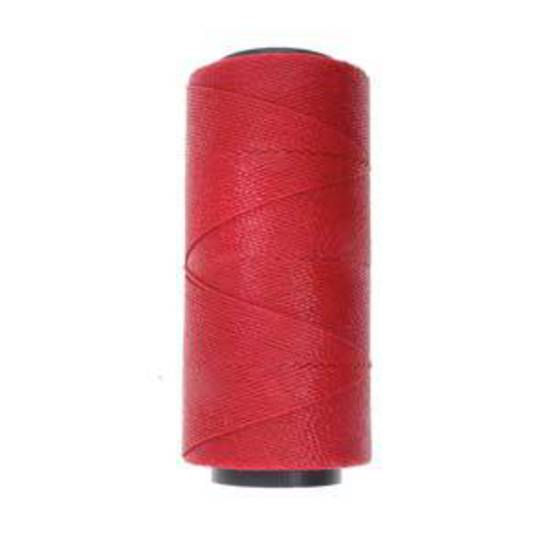 0.8mm Knot-It Brazilian Waxed Polyester Cord: Dark Red