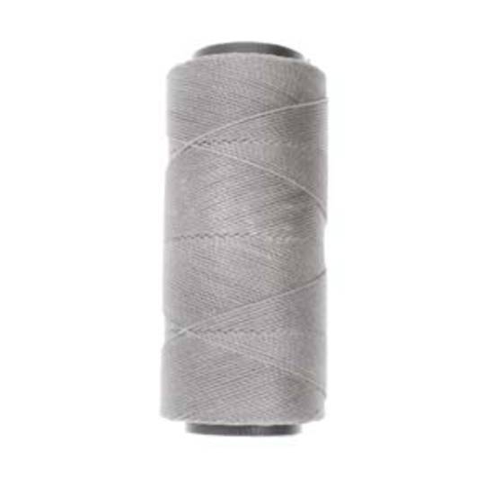 0.8mm Knot-It Brazilian Waxed Polyester Cord: Light Grey