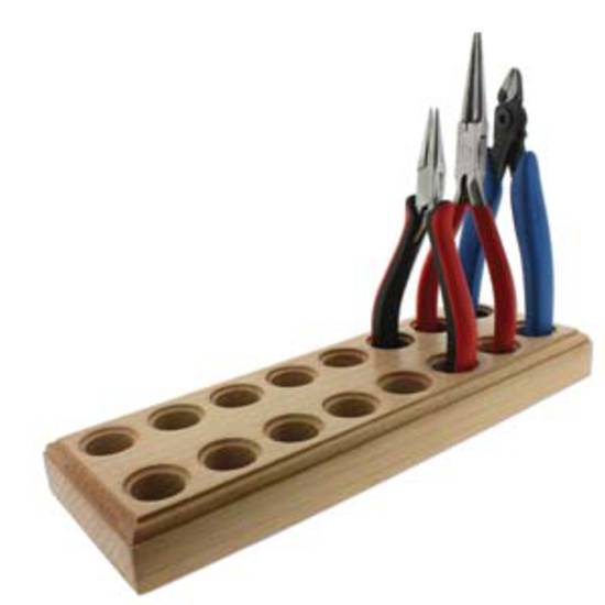 Wooden Tool Holder Block (holds 8 pairs)