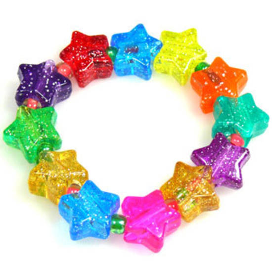 CLEARANCE: Kids Party Pack - sparkly acrylic STARS.  8 - 10 children