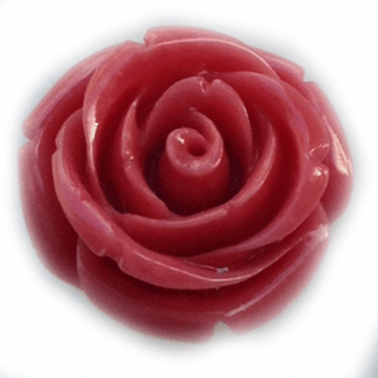 Acrylic English Rose, 22mm, vintage pink