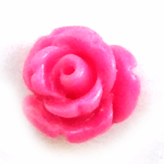 Acrylic English Rose, small - 10mm, pink