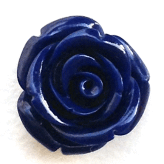 Acrylic English Rose, 22mm, indigo