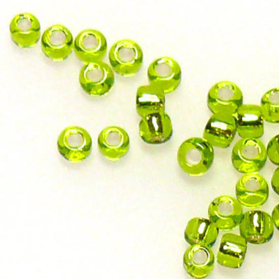 Matsuno size 11 round: 14 - Lime, silver lined