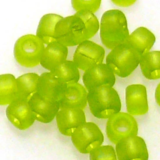 Matsuno size 11 round: F143 - Frosted Lime, transparent