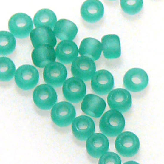 Matsuno size 11 round: F147D - Frosted Light Emerald (7 grams)