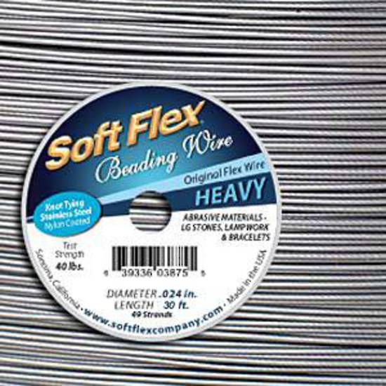 Heavy (.024) Softflex: Silver - 30 foot (9m) spool