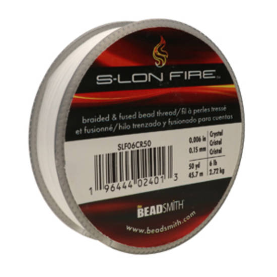 S-LON FIRE, 50 yard spool: 6lb - Crystal Clear