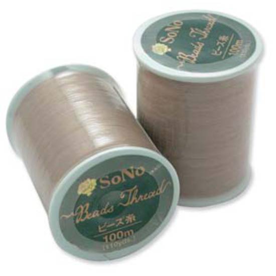 Nozue Sonoko Beading Thread (100m spool): Natural