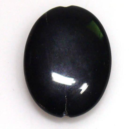 Black Agate Oval, 40mm x 30mm