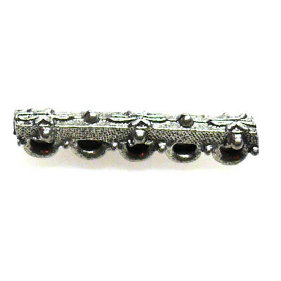 Spacer Bar, 5 holes with flower pattern
