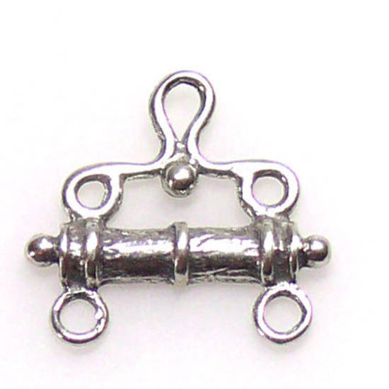 Connecter 2:1, sterling silver
