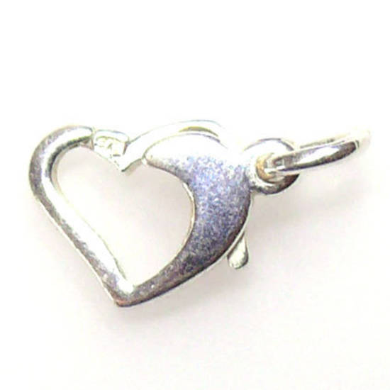 Heart Clasp, sterling silver
