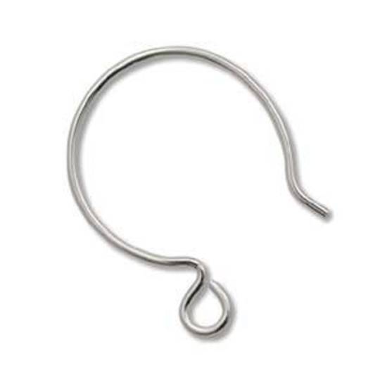 Sterling Silver: 17mm Hoop Earring Hook