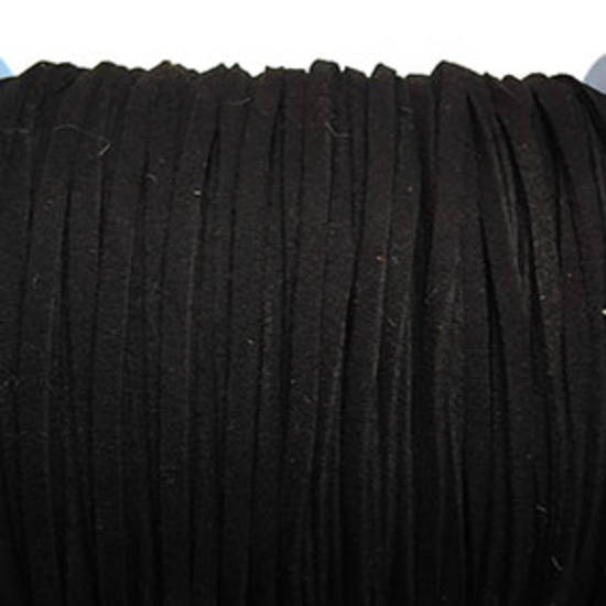 NEW! Faux Suede Cord, Black