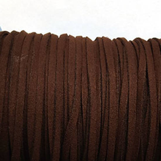NEW! Faux Suede Cord: Brown