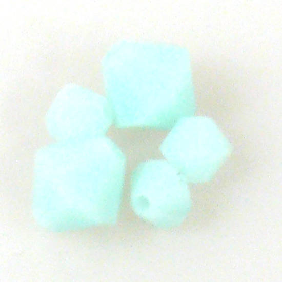 6mm Swarovski Crystal Bicone, Mint Alabaster