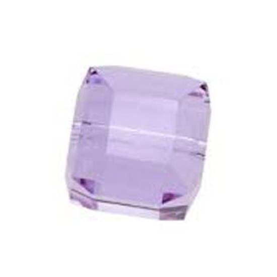 6mm Swarovski Crystal Cube, Violet