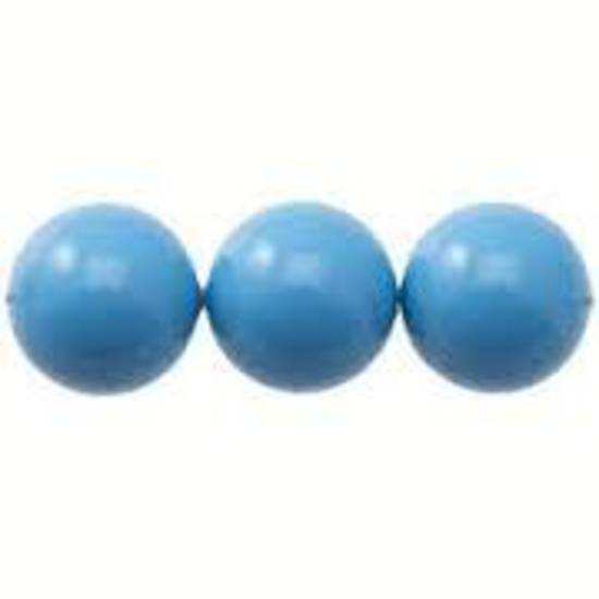 4mm Round Swarovski Pearl, Turquoise