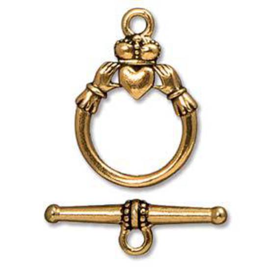 NEW! Toggle, Claddagh - gold