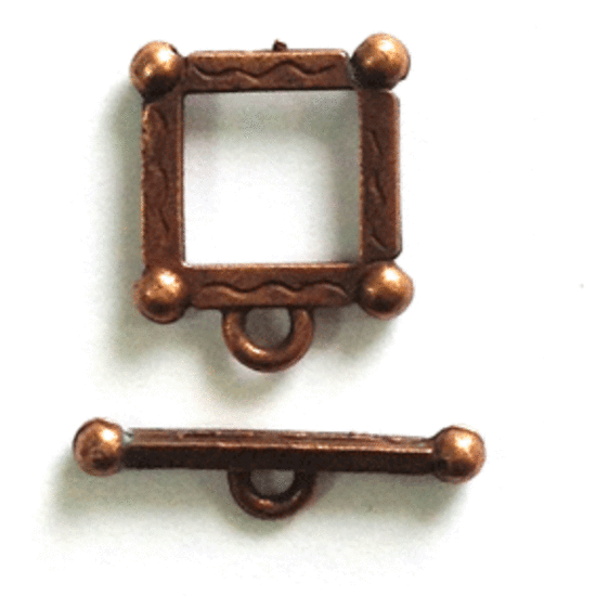 Toggle: Square - copper