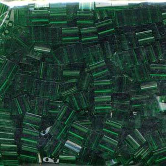 Tila Bead, 5mm, Transparent Green