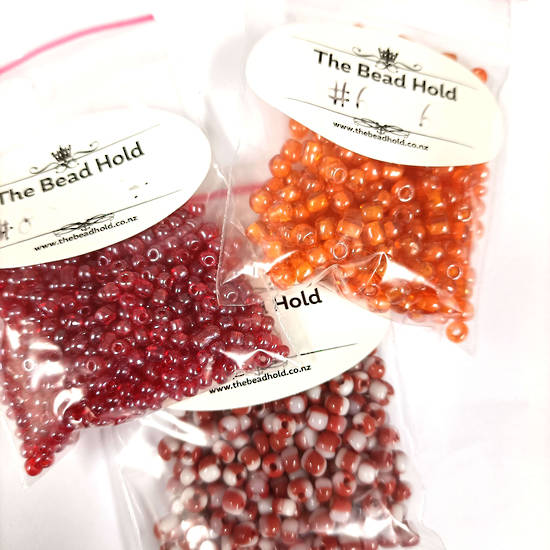 NEW! Chinese Trio 6: Reds and orange (approx 40 grams)