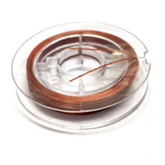 Tigertail Beading Wire: 10m roll - Copper