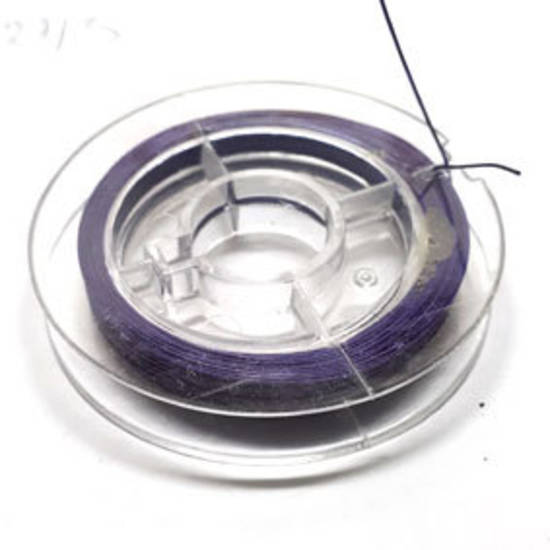 Tigertail Beading Wire: 10m spool - Deep Purple